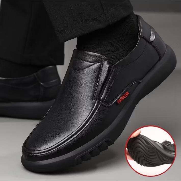 Men's Dress Shoes Slip On Leather Shoes Comfortable