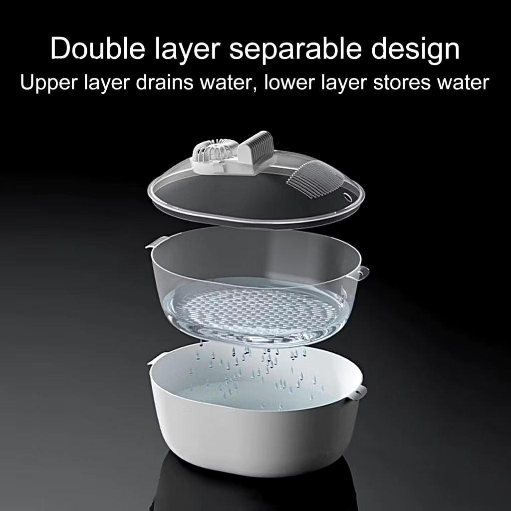 CS_ 4 in 1 Defroster Multi-Functional Thawer Fast Food Thawing Box USB Rechargeable UVC Sterilizat Fast Defrosting