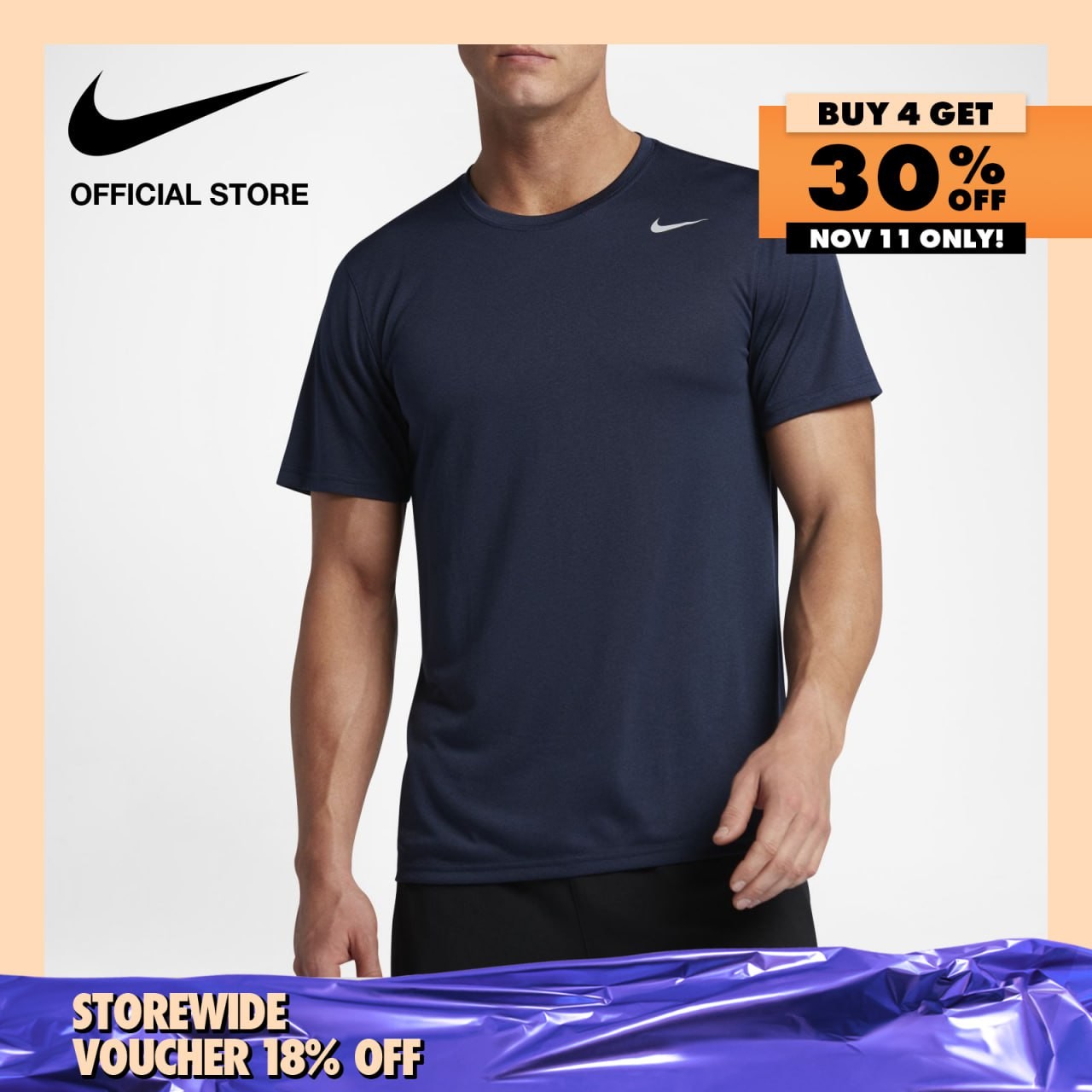 Nike Men's Dri-FIT Legend 2.0 Training Top - Obsidian
