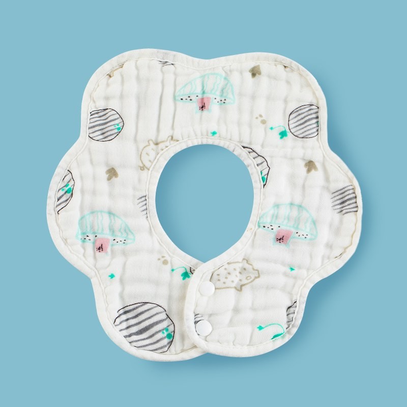 Baby Bandana Dribble Bibs 360 Rotate Drool Bibs or Petal Bib Cotton Super Soft & Absorbent for Boys Girls Breathable