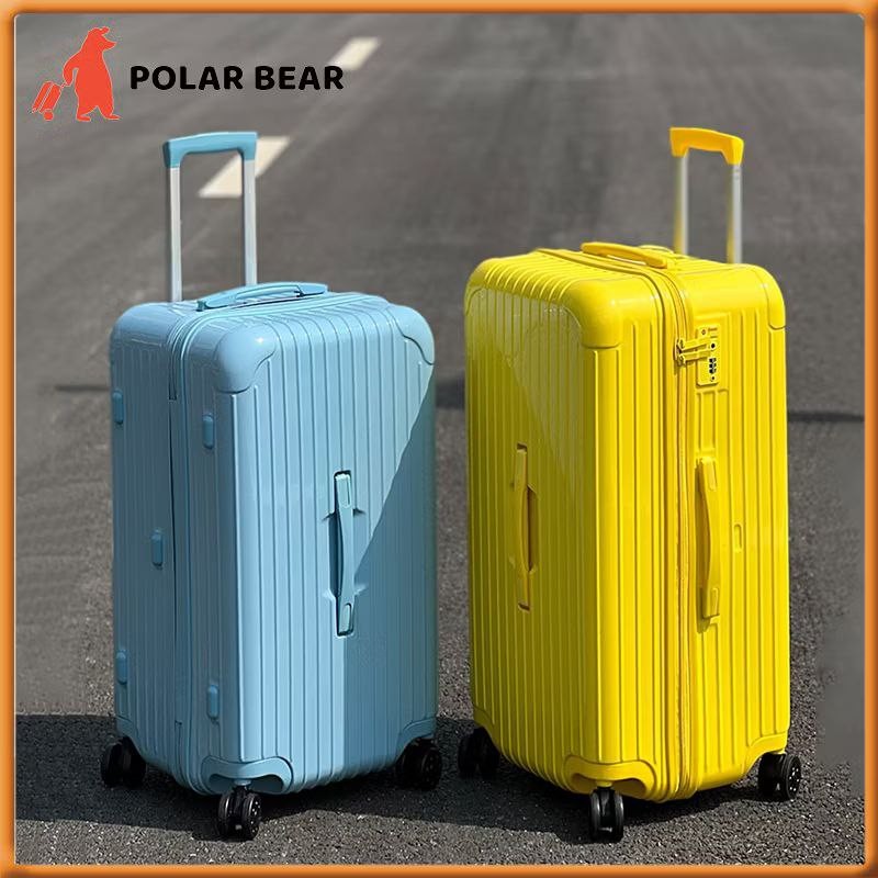 POLAR BEAR 20/32 Inch Glossy Luggage Heavy Duty  Suitcase Luggage Travel Bag  Lightweight Large Capacity Trolley