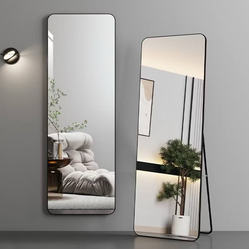 Standing Long Mirror Home decor  Full-length mirror fillet Cermin Stand wall