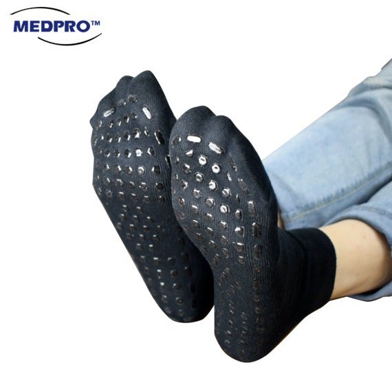 [BEST PRICE 2 SETS!] MEDPRO� Adults Anti-Slip Socks Unisex High Quality Cotton MEDPRO MEDICAL SUPPLIES
