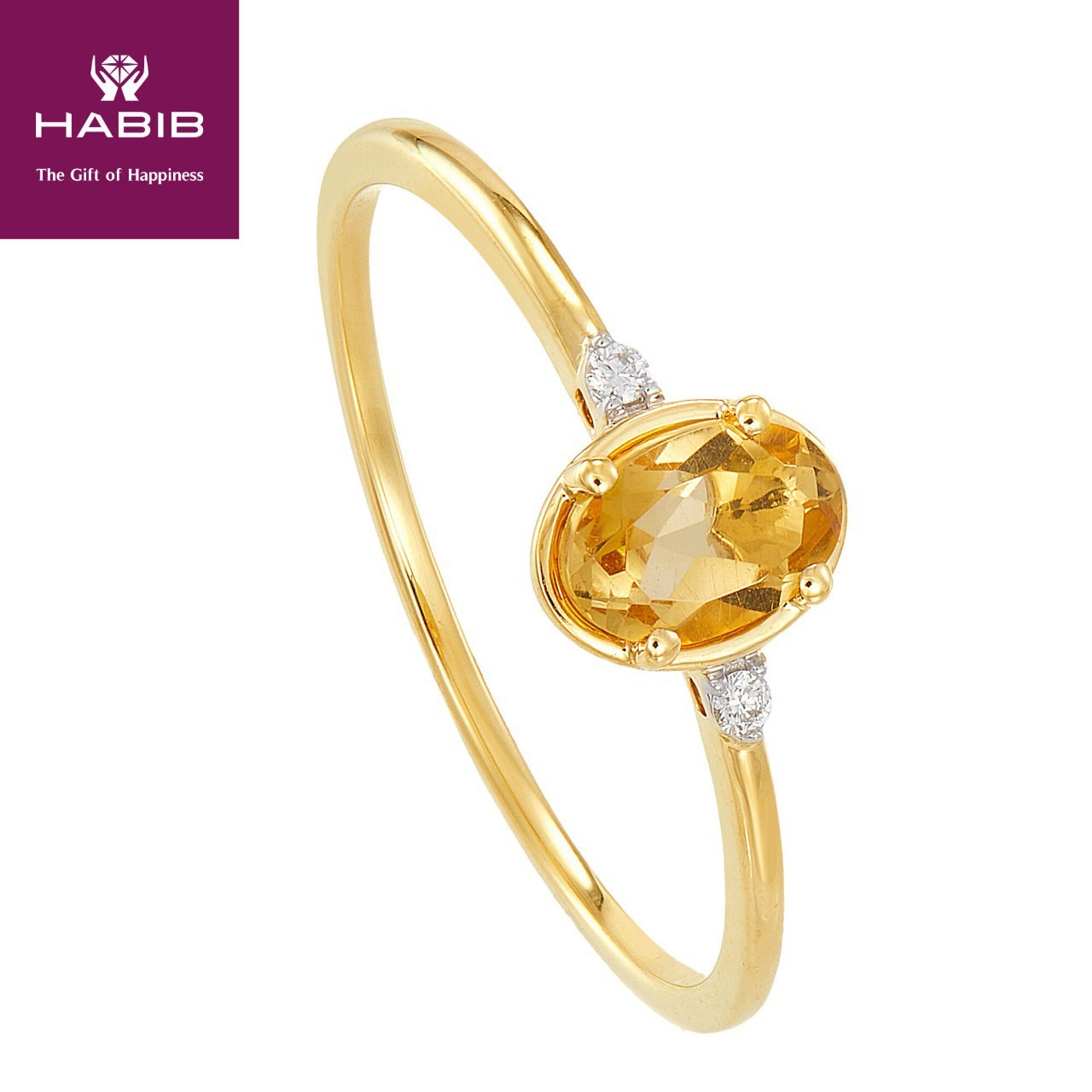 HABIB Monarca Citrine Diamond Ring