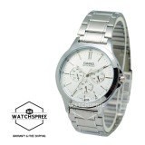 [Watchspree] Casio Men's Standard Analog Silver Stainless Steel Band Watch MTPV300D-7A MTP-V300D-7A