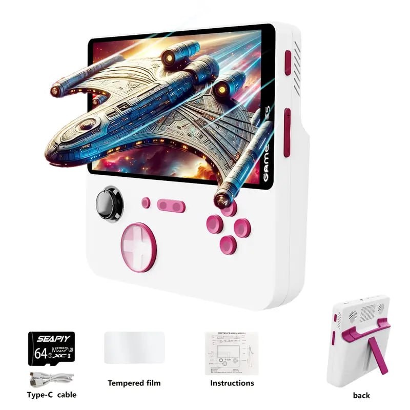 17w 5000mAh Power Bank, Game Console Mobile Power Supply, Handheld Video Game Console, 5.5-inch IPS Screen, Support Screencasting
