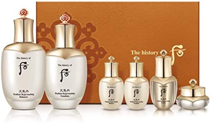 The History of Whoo Cheongidan Special Set|Wrinkle & Elasticity Improvement, Skin Hydrating, Refining & Purifying | Contains Cheongidan Balancer, Emulsion, Essence, Eye Cream & Cream