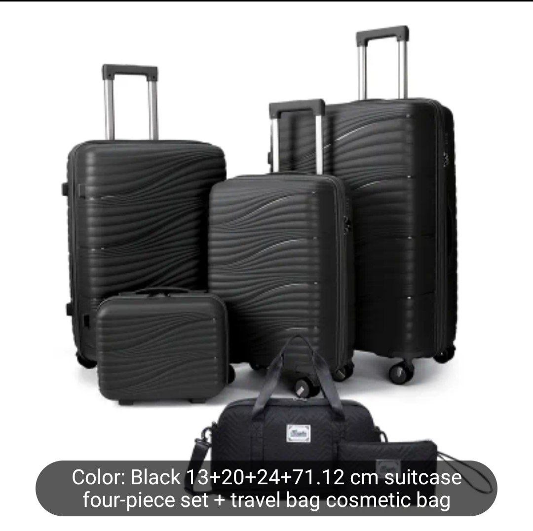 Six piece set of PP zipper fashionable travel suitcase, niche high appearance popular business travel swivel wheel+travel bag luggage