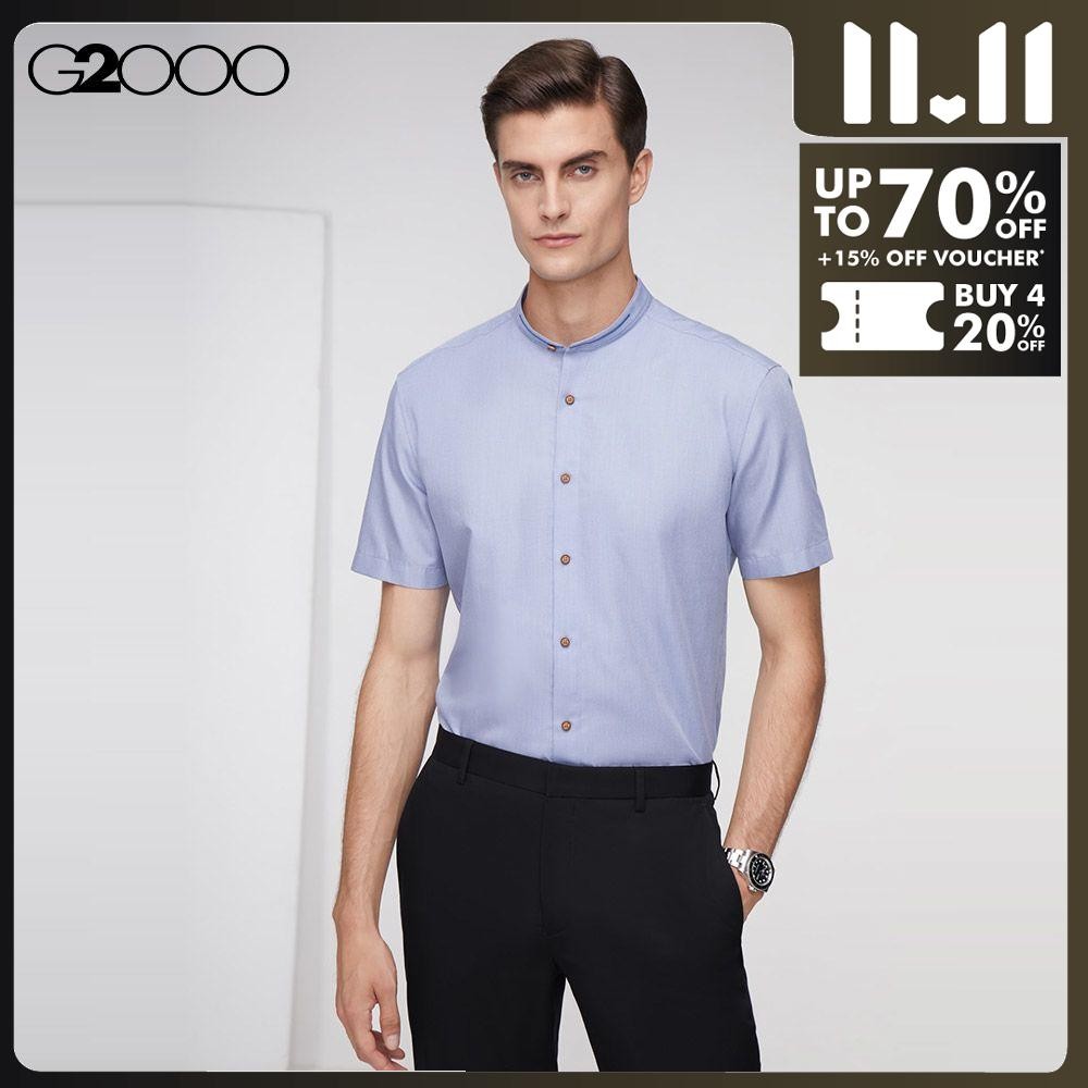 G2000 Men Stand Collar Shirt