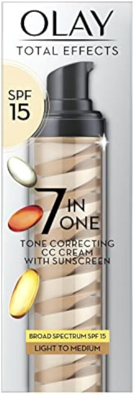 Olay Total Effects Tone Correcting Face Moisturizer with Sunscreen SPF 15, Light to Medium 1.7 Ounces