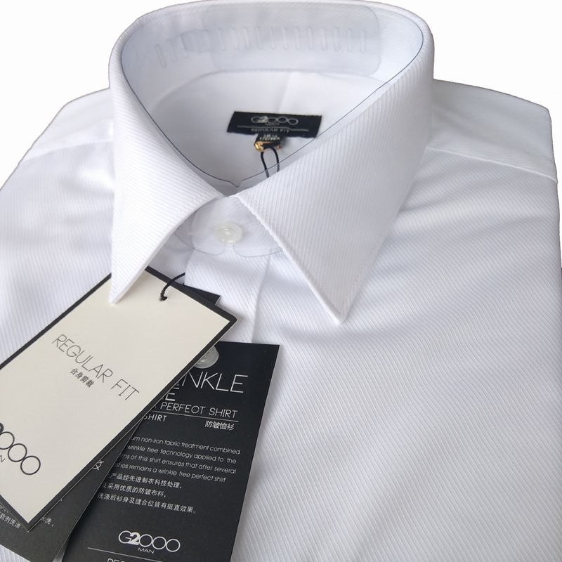 ???? G2000 men long sleeve shirt no-iron white anti-wrinkle business professional dress shirt cultivate one's morality work overalls ?Hot selling?