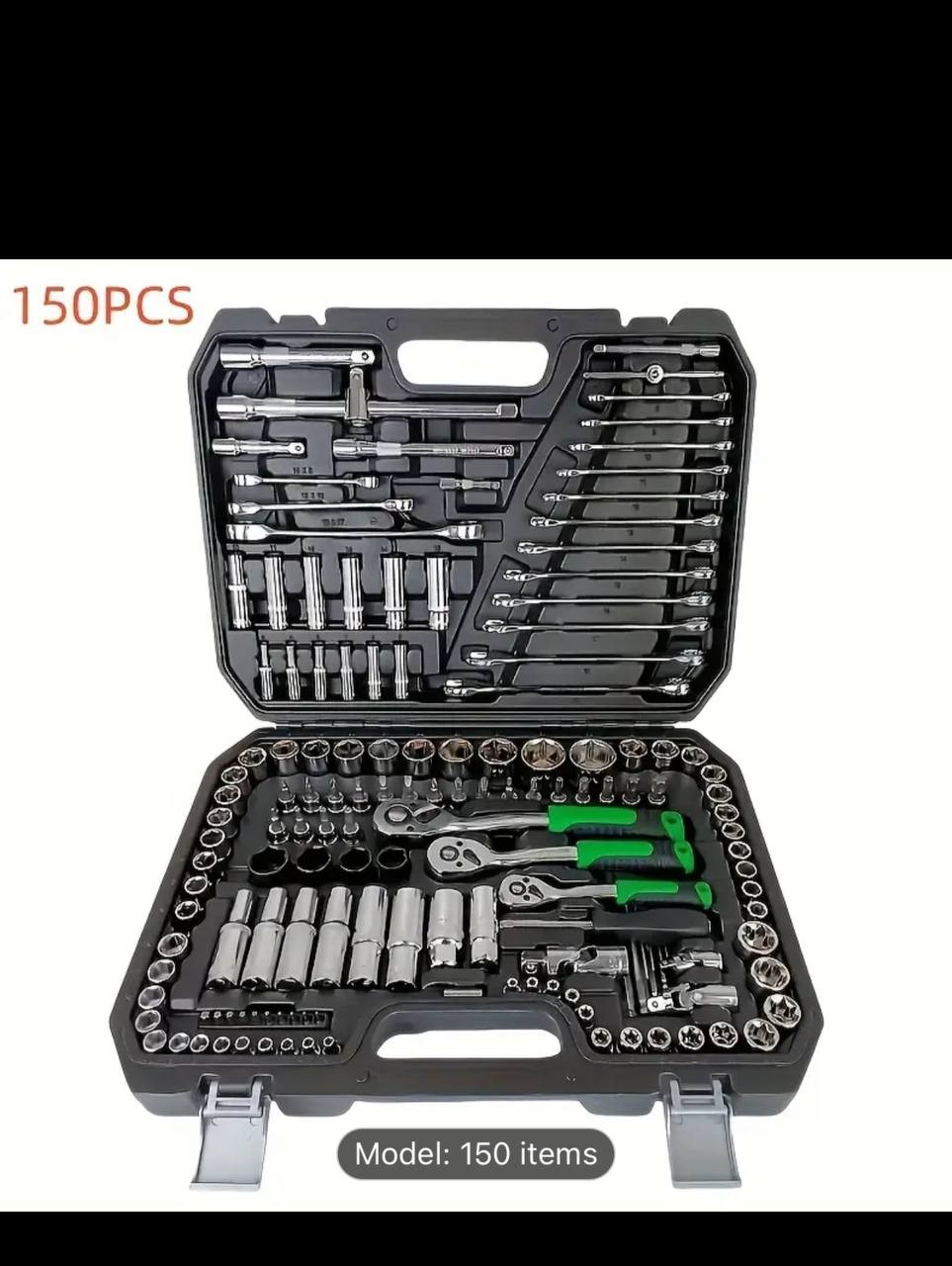 150pcs/46pcs Chrome Vanadium Steel Socket Wrench Set - Durable Torx Bit Kit for Auto & Home Repair, Includes Advanced Storage Case, No Assembly Required, Uncharged, Without Battery
