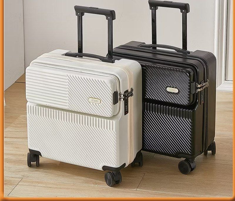 POLAR BEAR 18 Inch Front Opening 7Kg Luggage Suitcase USB Charging Suitcase Luggage Travel Bag